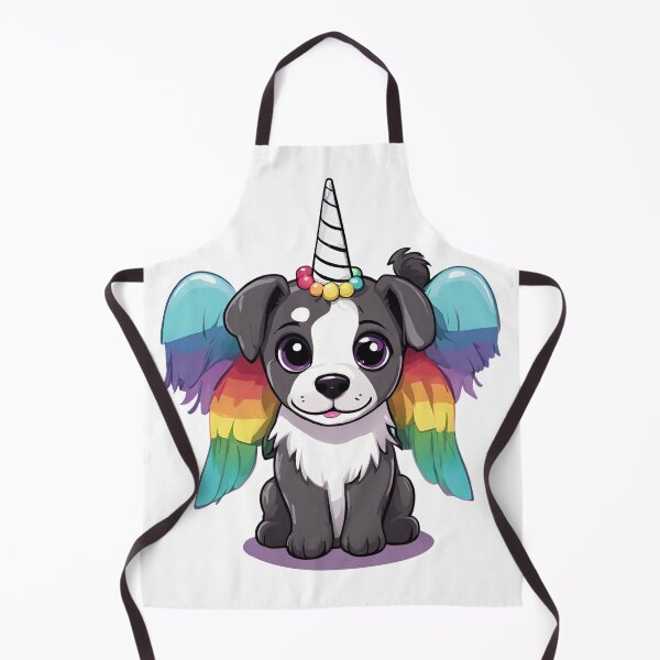 Item preview, Cute Magical Kawaii Unicorn Puppy Dog With Rainbow Wings designed and sold by gillys.