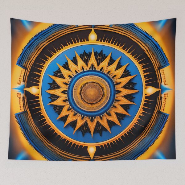 Item preview, Sunburst Vitality Mandala Energizing Art designed and sold by SpiritualManda.
