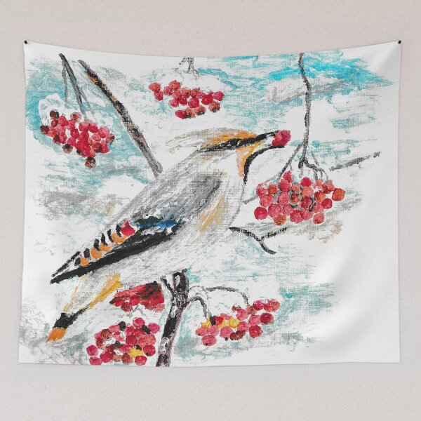 Item preview, Bohemian Waxwing designed and sold by MikesDrawings.