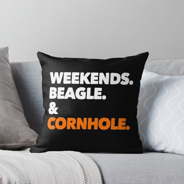Item preview, Weekends Beagle and Cornhole Funny Dog Gift  designed and sold by Guarddogdrive.