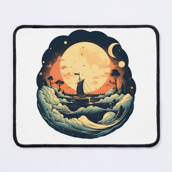 Item preview, "Sailing Serenity: Navigating the Waves of Tranquility" designed and sold by raphicha365.