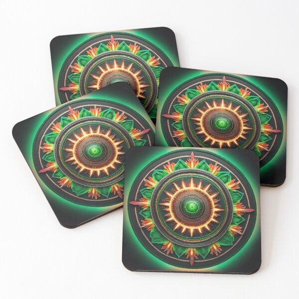Item preview, Fiery Radiance Mandala designed and sold by SpiritualManda.
