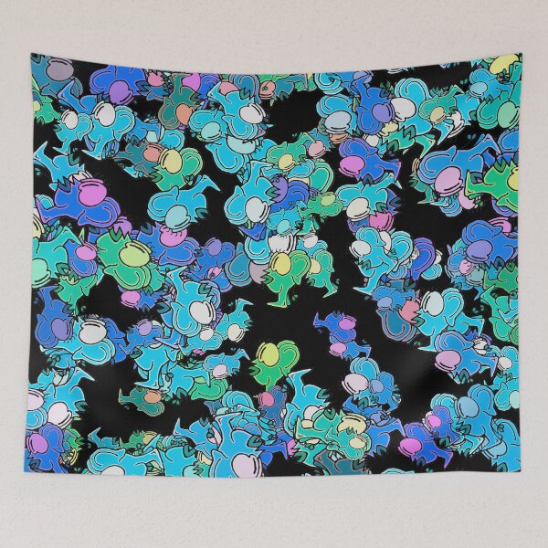 Item preview, Chromatic Creatures Dance Wacky Pattern designed and sold by DFLC Prints.
