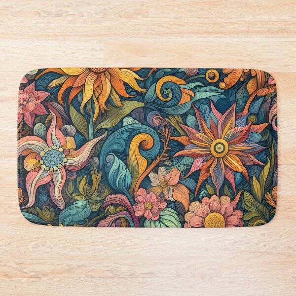 Item preview, Abstract and Cute Floral Pattern designed and sold by Kittyzens.
