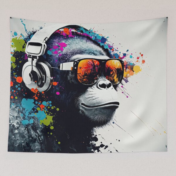 Item preview, color splash music monkey #2 designed and sold by obstinator.