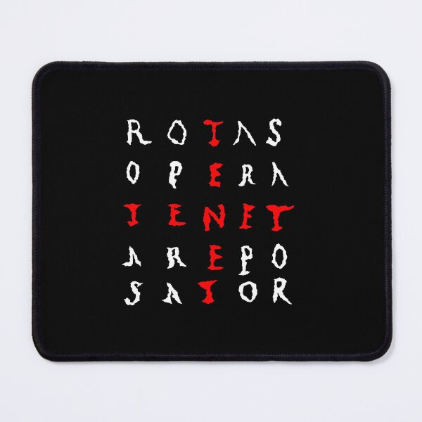 Item preview, Roman Sator Square, white lettering with red Tenet designed and sold by OptimoPrincipi Roman Coins.