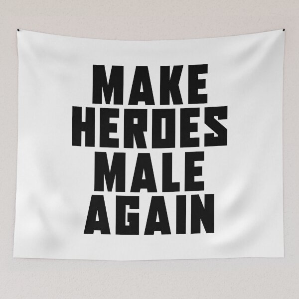 Item preview, Make Heroes Male again | Anti Woke Cinema designed and sold by ProdbyNiECO.