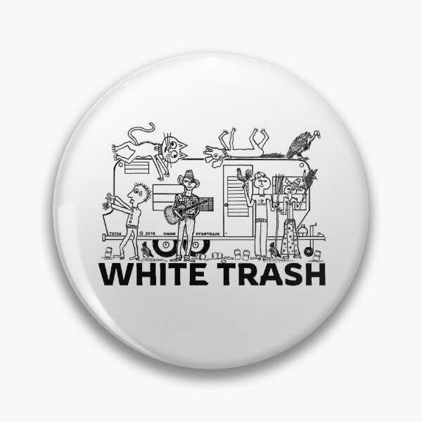 Item preview, WHITE TRASH ~ TRAVEL TRAILER ~ (LOWER TEXTS) ~ (CNVA-30) designed and sold by RodeoMalibu.