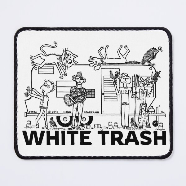 Item preview, WHITE TRASH ~ TRAVEL TRAILER ~ (LOWER TEXTS) ~ (CNVA-30) designed and sold by RodeoMalibu.