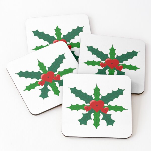 Item preview, Christmas mistletoe heart designed and sold by Pandaerable.