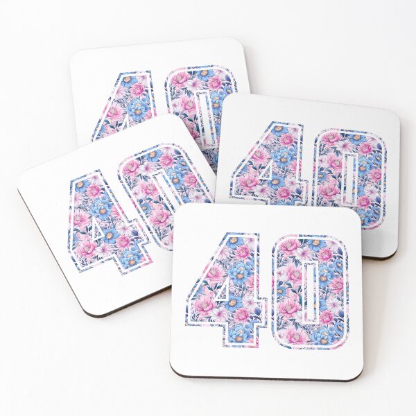 Item preview, 40th Birthday, floral number 40, woman’s designed and sold by iclipart.