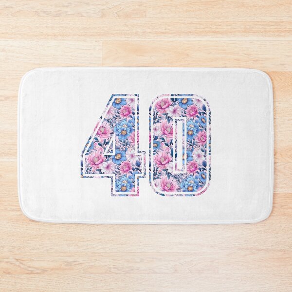 Item preview, 40th Birthday, floral number 40, woman’s designed and sold by iclipart.