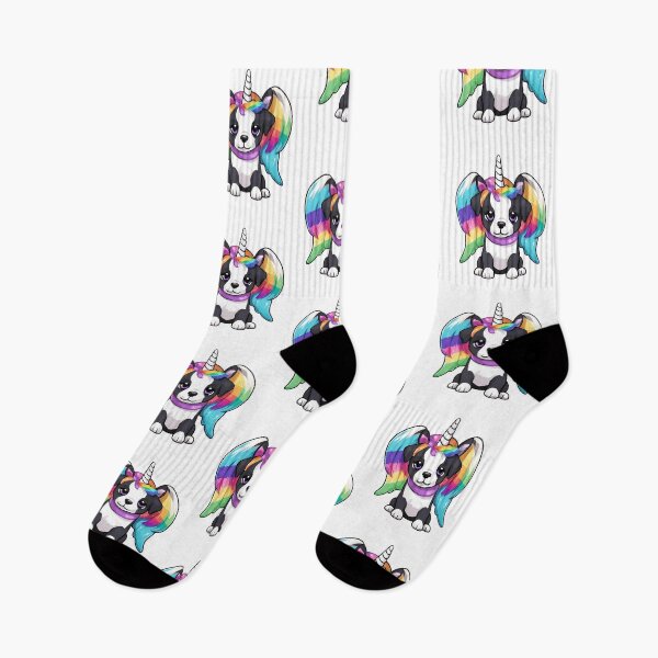 Item preview, Cute Kawaii Unicorn Puppy Dog With Rainbow Wings designed and sold by gillys.