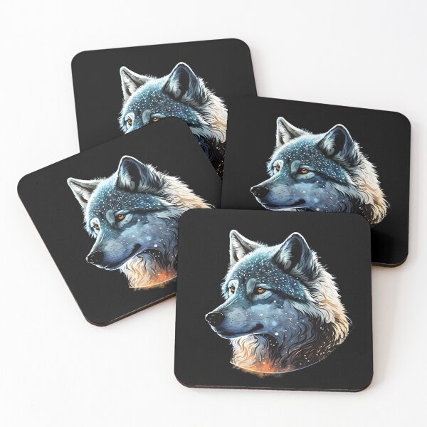 Item preview, Starry Wolf Portrait Art for Wolf lover designed and sold by EternalDelight1.