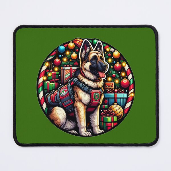 Item preview, Search and Rescue German Shepherd Christmas |Merry Woofmas designed and sold by TheMostLikely.