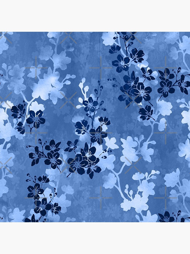 Sakura blossom in blue by adenaJ
