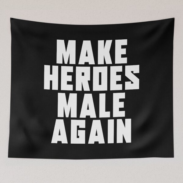 Item preview, Make Heroes Male again | Anti Woke Cinema designed and sold by ProdbyNiECO.
