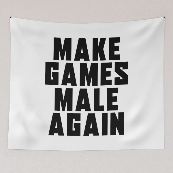 Item preview, Make Games Male again | Anti Woke Cinema designed and sold by ProdbyNiECO.