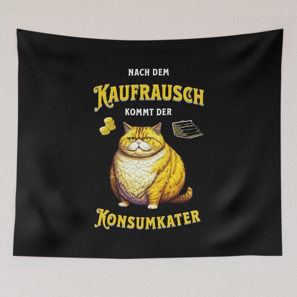Item preview, After the spending spree comes the consumer hangover. Saying in German - funny designed and sold by Pflugart.