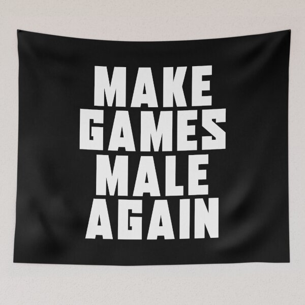 Item preview, Make Games Male again | Anti Woke Cinema designed and sold by ProdbyNiECO.