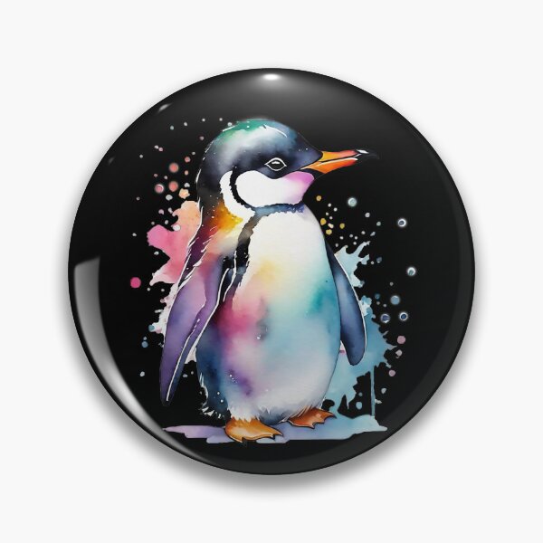 Artikelvorschau, Aquarell-Pinguin entworfen und verkauft von koolcreative.