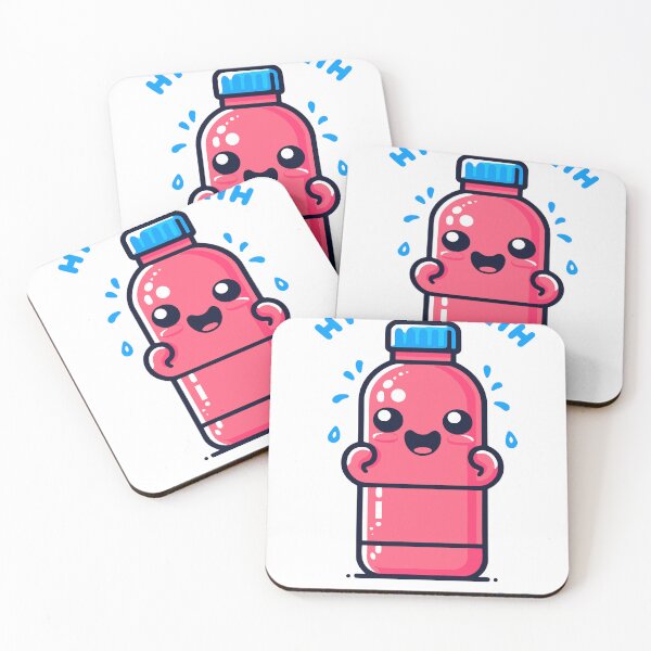Item preview, Happy water bottle - hydrate with joy designed and sold by LongIslandDesgn.