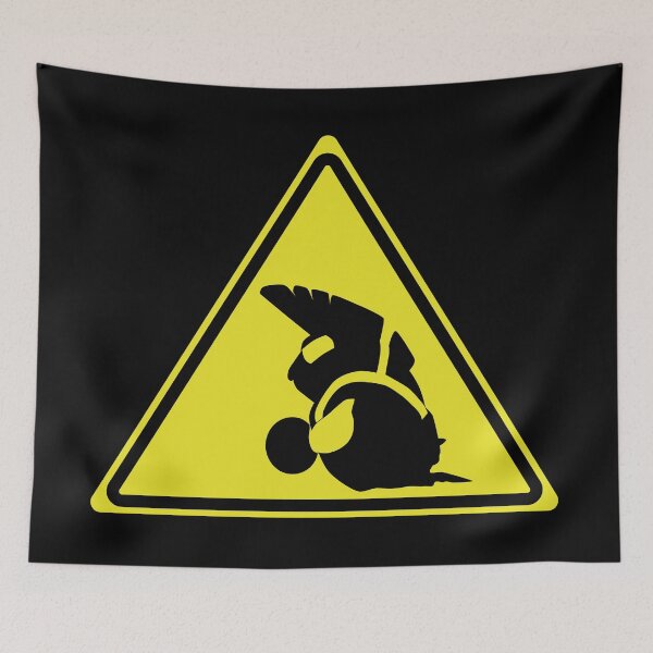 Item preview, Salmonid Warning Sign designed and sold by galaxydaydreams.