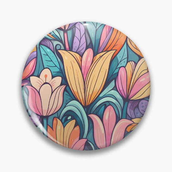 Item preview, Abstract and Cute Floral Pattern designed and sold by Kittyzens.