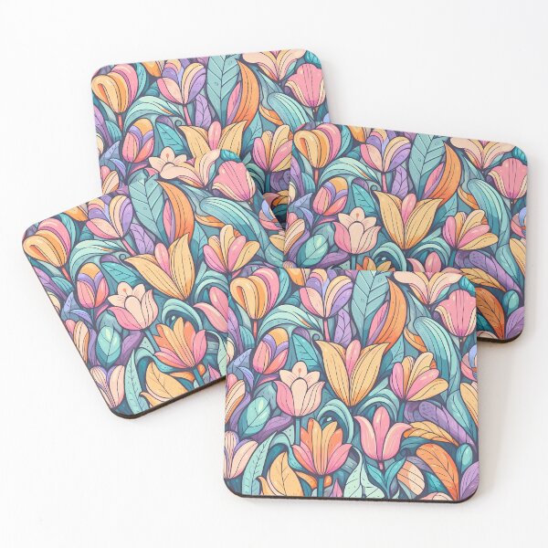 Item preview, Abstract and Cute Floral Pattern designed and sold by Kittyzens.
