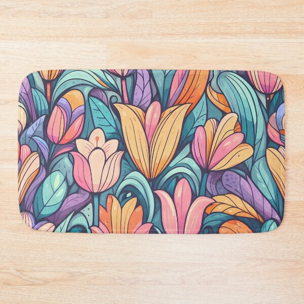 Item preview, Abstract and Cute Floral Pattern designed and sold by Kittyzens.
