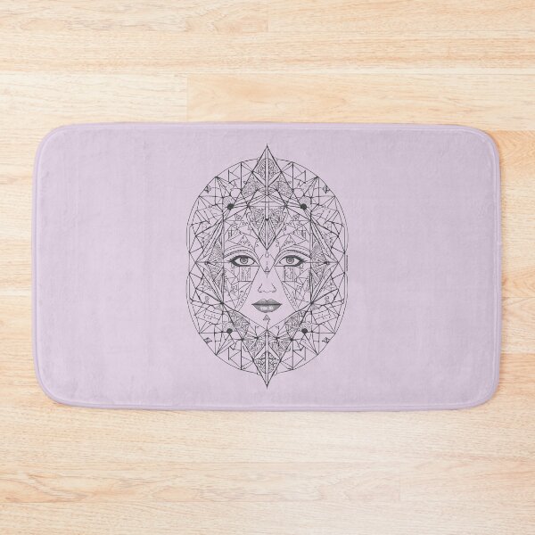 Item preview, Triangle Goddess in Black | Sacred Geometry Portraits designed and sold by monkeybusiness.pt.