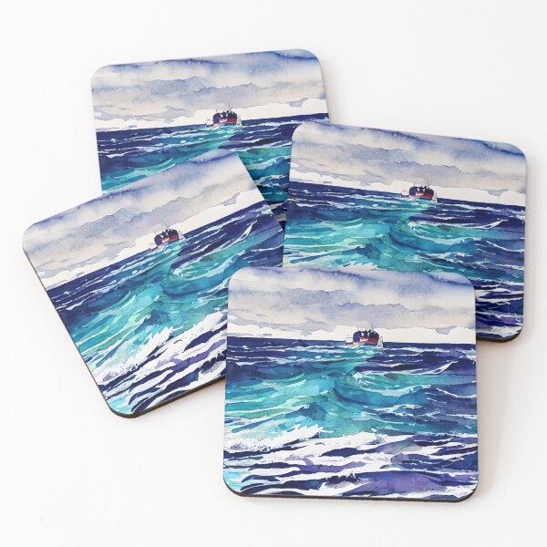 Item preview, Seafaring Horizon: Lone Ship at Sea designed and sold by LustigFox.