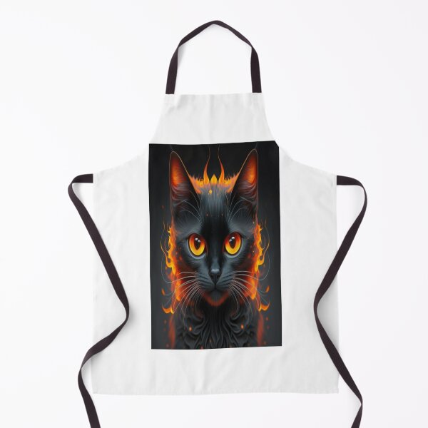 Item preview, Burning Black Cat designed and sold by MillionaireMF.