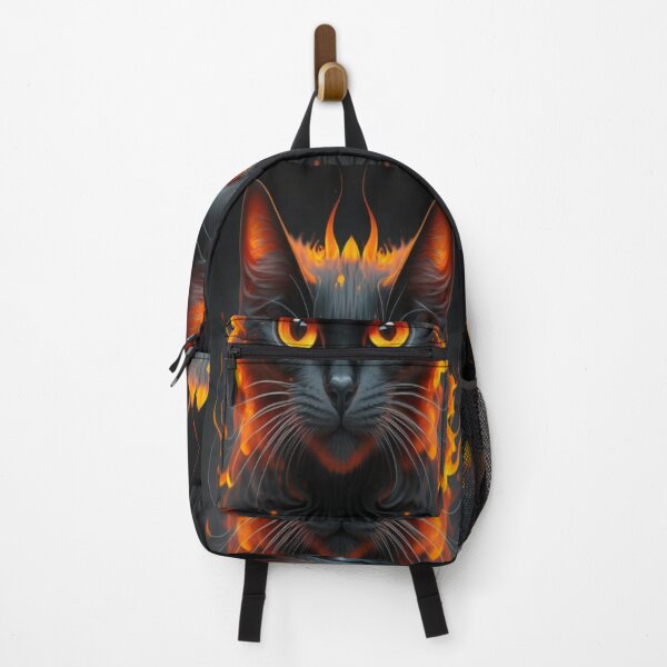 Item preview, Burning Black Cat designed and sold by MillionaireMF.