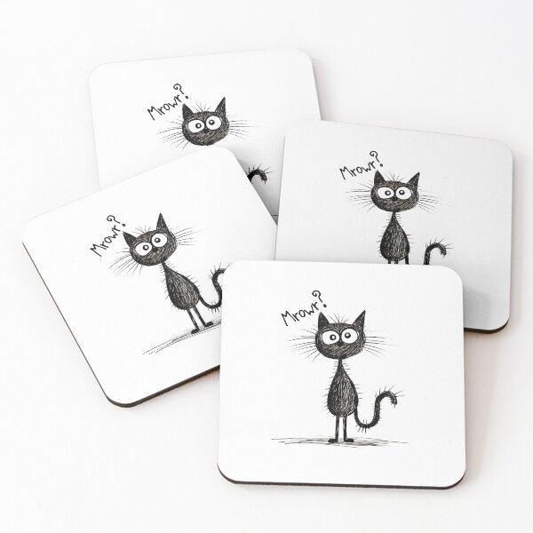Item preview, Frazzled Cat Drawing Mrowr designed and sold by ReverseBleach.