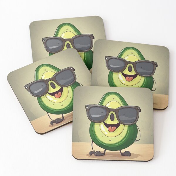 Item preview, Happy Avocado: Sunglasses and Smiles designed and sold by Artisticanvas.