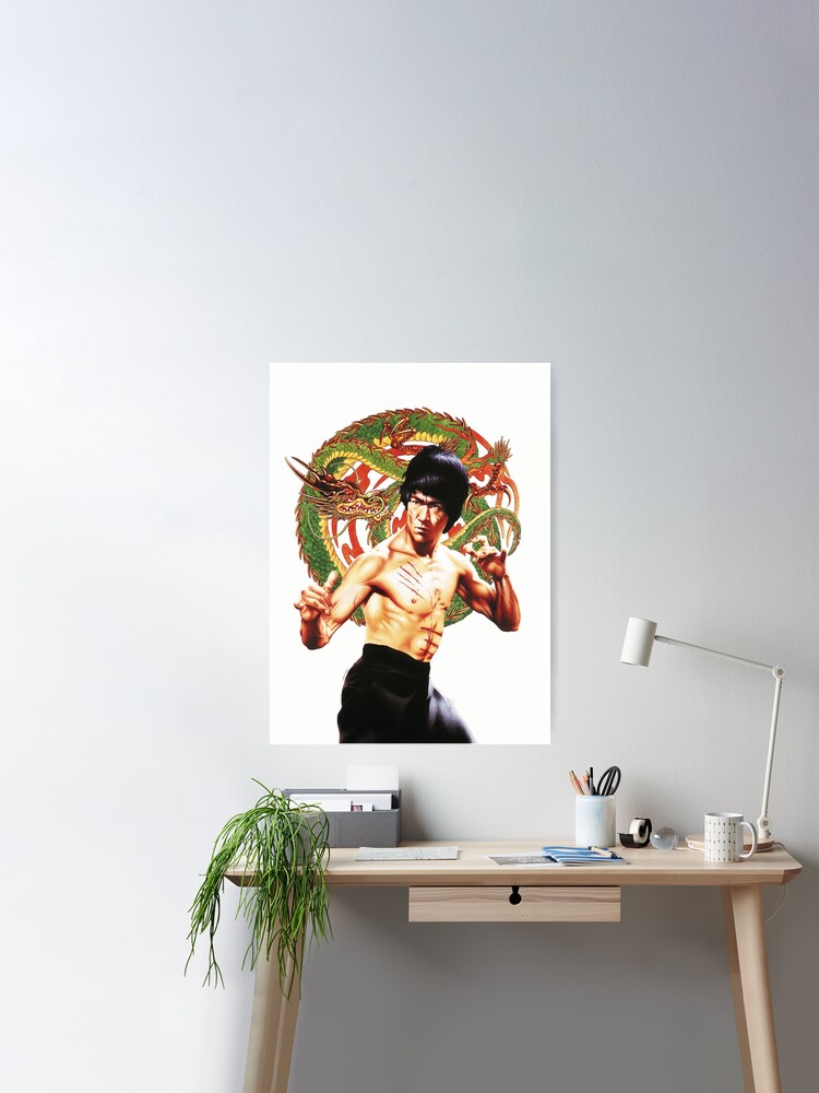 Thumbnail 1 of 3, Poster, Bruce Lee by Chris Achilleos designed and sold by House of Achilleos.