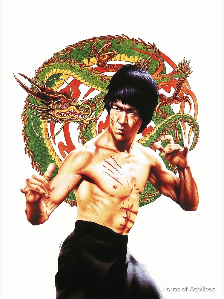 Artwork view, Bruce Lee by Chris Achilleos designed and sold by House of Achilleos
