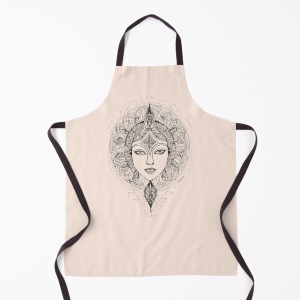Item preview, Indian Goddess in Black | Sacred Geometry Portraits designed and sold by monkeybusiness.pt.