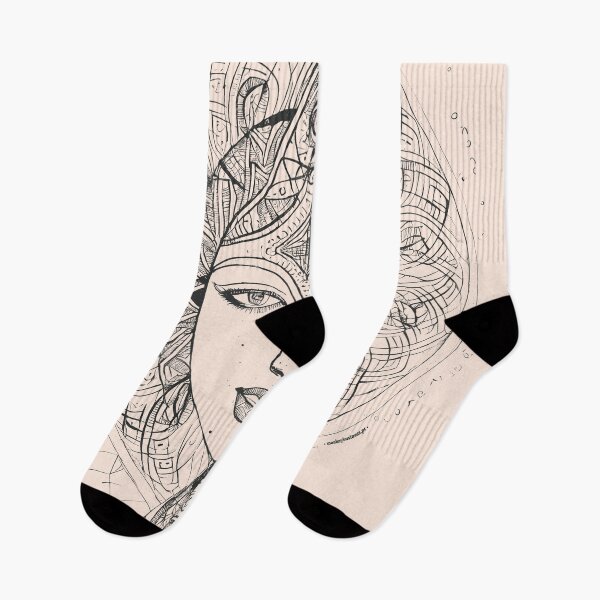 Item preview, Indian Goddess in Black | Sacred Geometry Portraits designed and sold by monkeybusiness.pt.