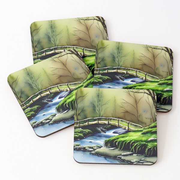 Item preview, Woodland Tranquility: Bridge Over Babbling Brook designed and sold by LustigFox.