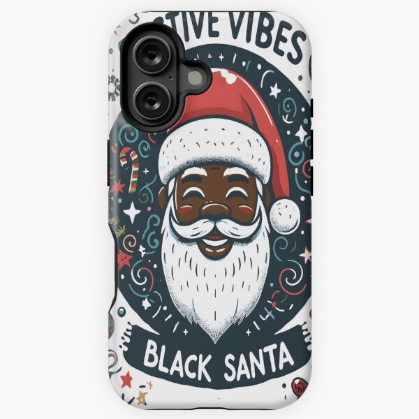 Item preview, Black Santa Festive Christmas Vibes designed and sold by KitonicTees.