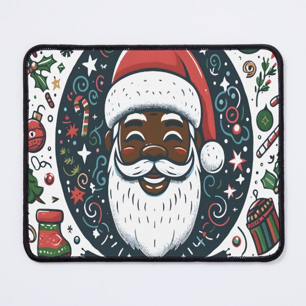 Item preview, Black Santa Festive Christmas Vibes designed and sold by KitonicTees.