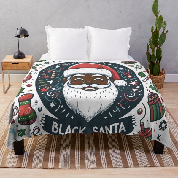 Item preview, Black Santa Festive Christmas Vibes designed and sold by KitonicTees.