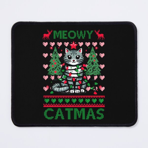 Item preview, Meowy Catmas Funny Holliday decor graphic design designed and sold by Openspace2020.