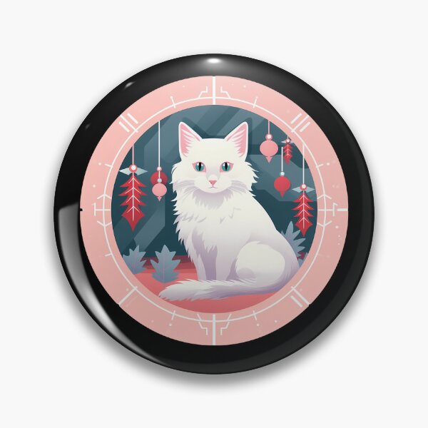 Item preview, Turkish Angora Cat Xmas Ornament, Love Cats designed and sold by Logiamerch.