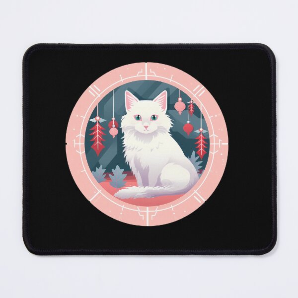Item preview, Turkish Angora Cat Xmas Ornament, Love Cats designed and sold by Logiamerch.