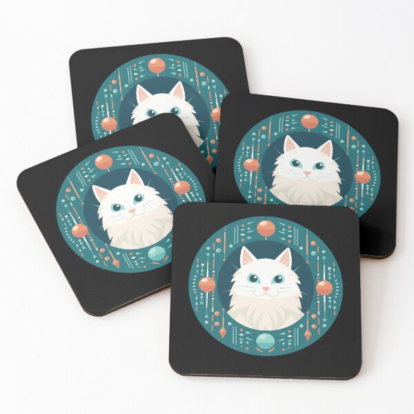 Item preview, Turkish Angora Cat Xmas Ornament, Love Cats designed and sold by Logiamerch.