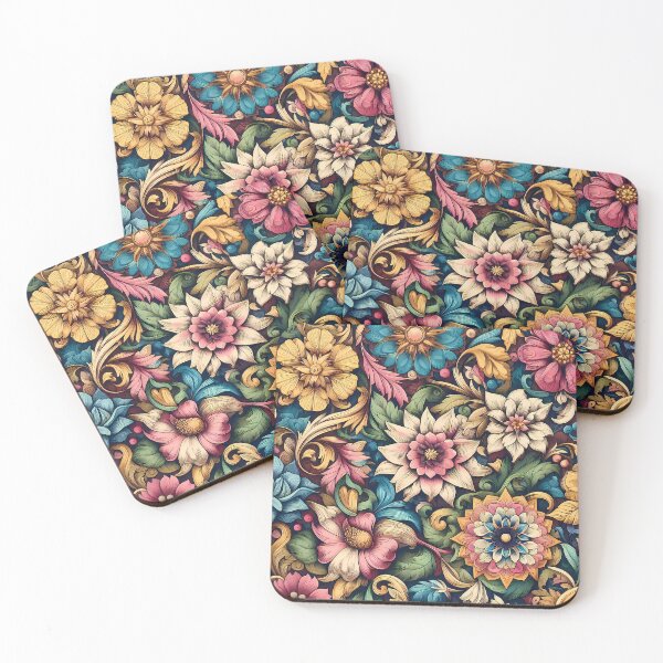 Item preview, Abstract and Cute Floral Pattern designed and sold by Kittyzens.