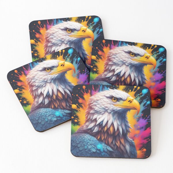 Item preview, Splash art, a eagle made of colours designed and sold by CharlieDesings.